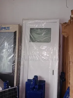 White PVC Toilet Door