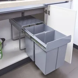 Pull Out Cabinet Dustbin/Waste Bin Rack for Kitchen