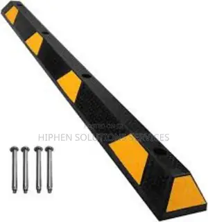 Park-aid Rubber Wheel Stop With Fixings