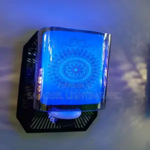 Flower Design Glass Wall Bracket Fitting