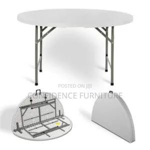 Thick Quality Rubber 5fit Round Foldable Table