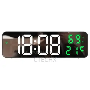 Budi DCX-671 Digital Led Wall Clock With Alarm