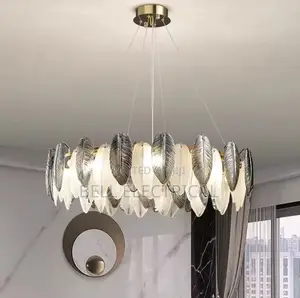 Feather-Like Pendant Chandelier