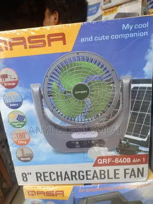 8" Rechargeable Fan