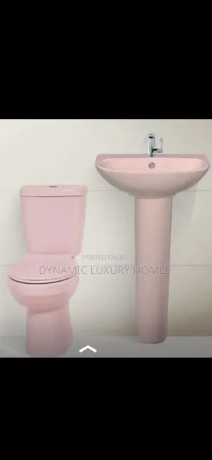 Golden Diamond Complete Set Pink Colour Water Closet