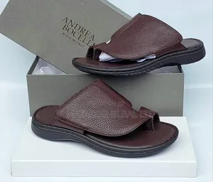 Pure Italian Leather Men Slippers
