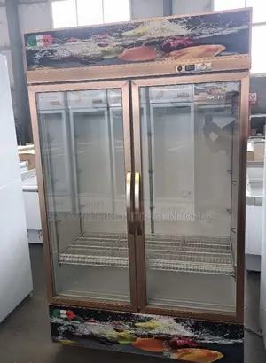 Industrial Double-Door Drink or Wine Display Chiller