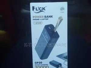65w Flick 30000mah Phone+Laptop Power Bank