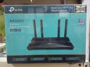 Tp-Link Ax3000 Dual Band Gigabit Wi-Fi 6 Router Archer Ax50