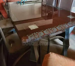 Glass Dinning With 4 Chairs