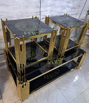 Italian Center Table With Two Sides Stools