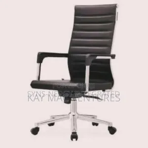 A Unique Office Chair With High Back.