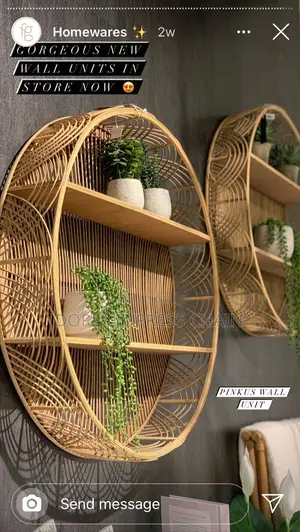 Hanging Rattan Shelf