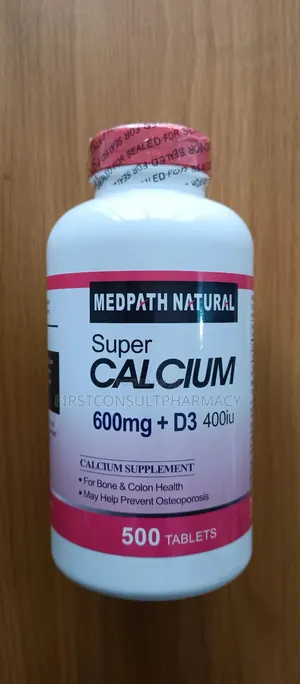 Medpath Natural Super Calcium 600mg + D3 400iu X 500