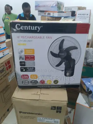 Century 16'' Rechargeable Wall Fan - Stay Cool Anytime!