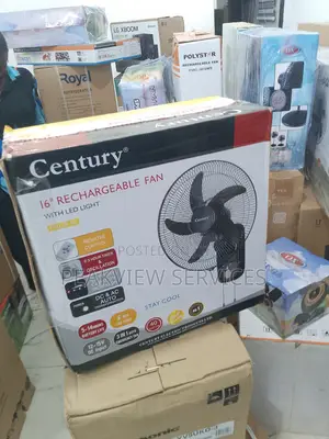 Get the Best Century 16'' Wall Fan - Rechargeable Efficien