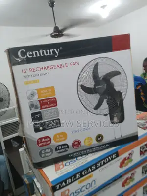 Century 16'' Rechargeable Wall Fan - Silent Energy Saving