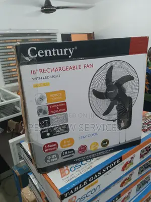 Century 16'' Rechargeable Wall Fan - Dual Power ( Ac Dc)