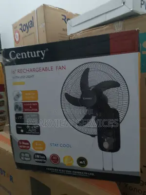 Stay Comfortable With Century 16'' Rechargeable Wall Fan