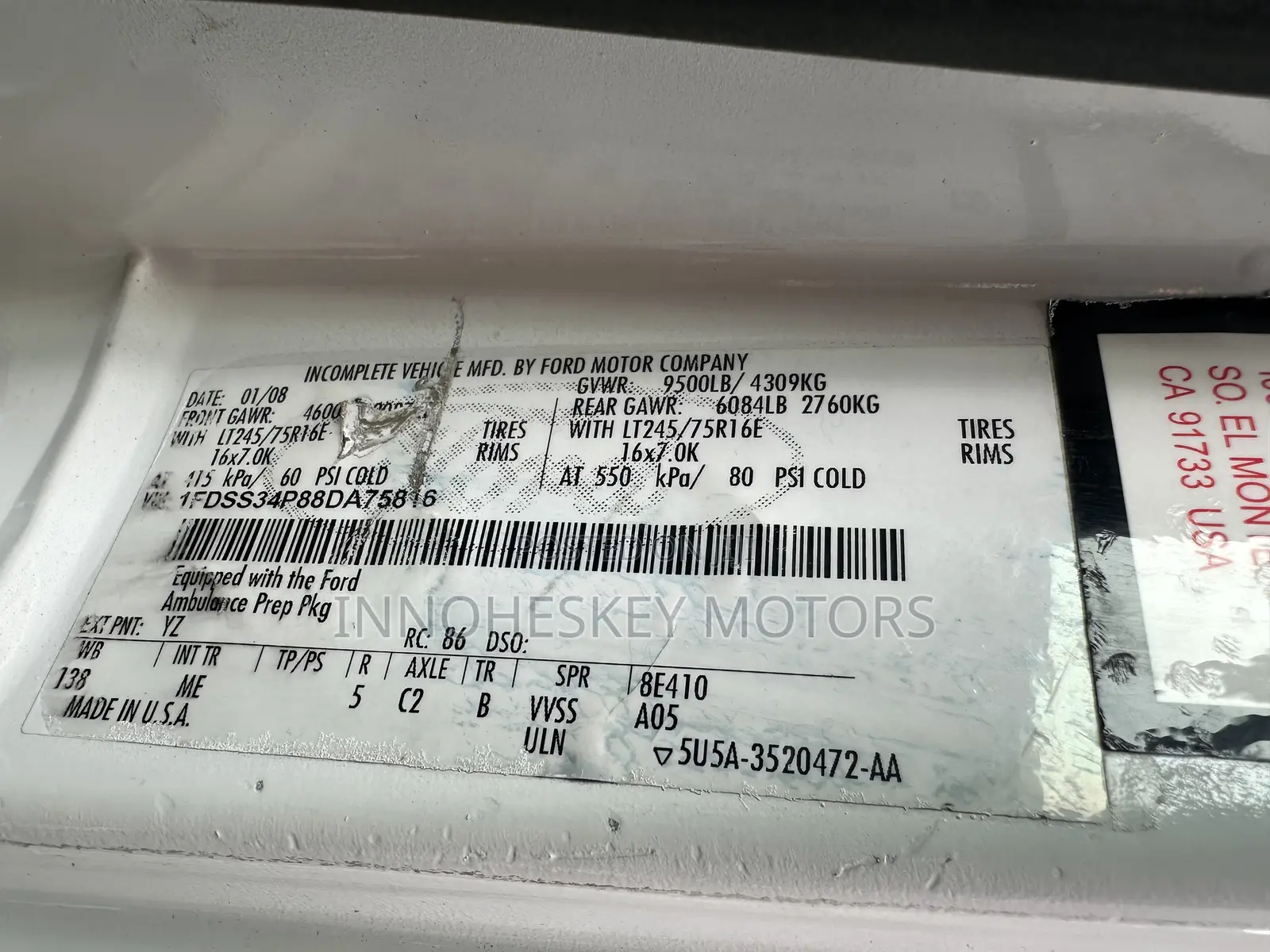 Ford E350 2008 White
