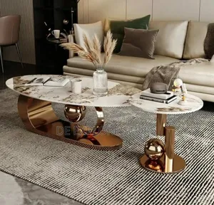 Center Table for Living Room With Side Stool