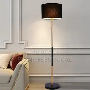 Modern Fabric Lampshade Led Floor Lamps