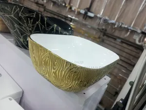 Gold and White Wash Hand Bowl