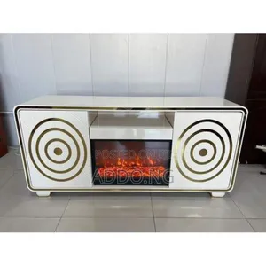 Royal Television Stand With Fireplace