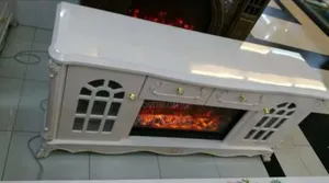 Royal Television Stand With Fireplace and Drawers