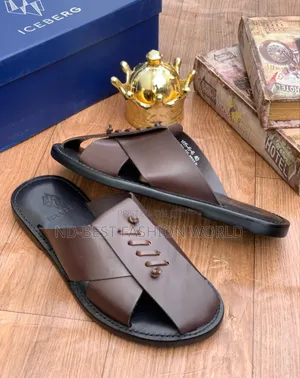 Iceberg Leather Slippers