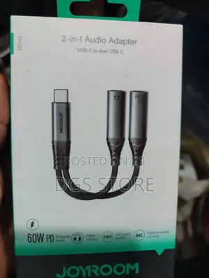 Joyroom Sy C03 2in1 Audio Adapter Usb C to Dual Usb C Cable