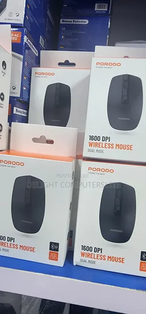 Porodo 2.4g Wireless, Bluetooth Rechargeable Mouse Dpi 1600