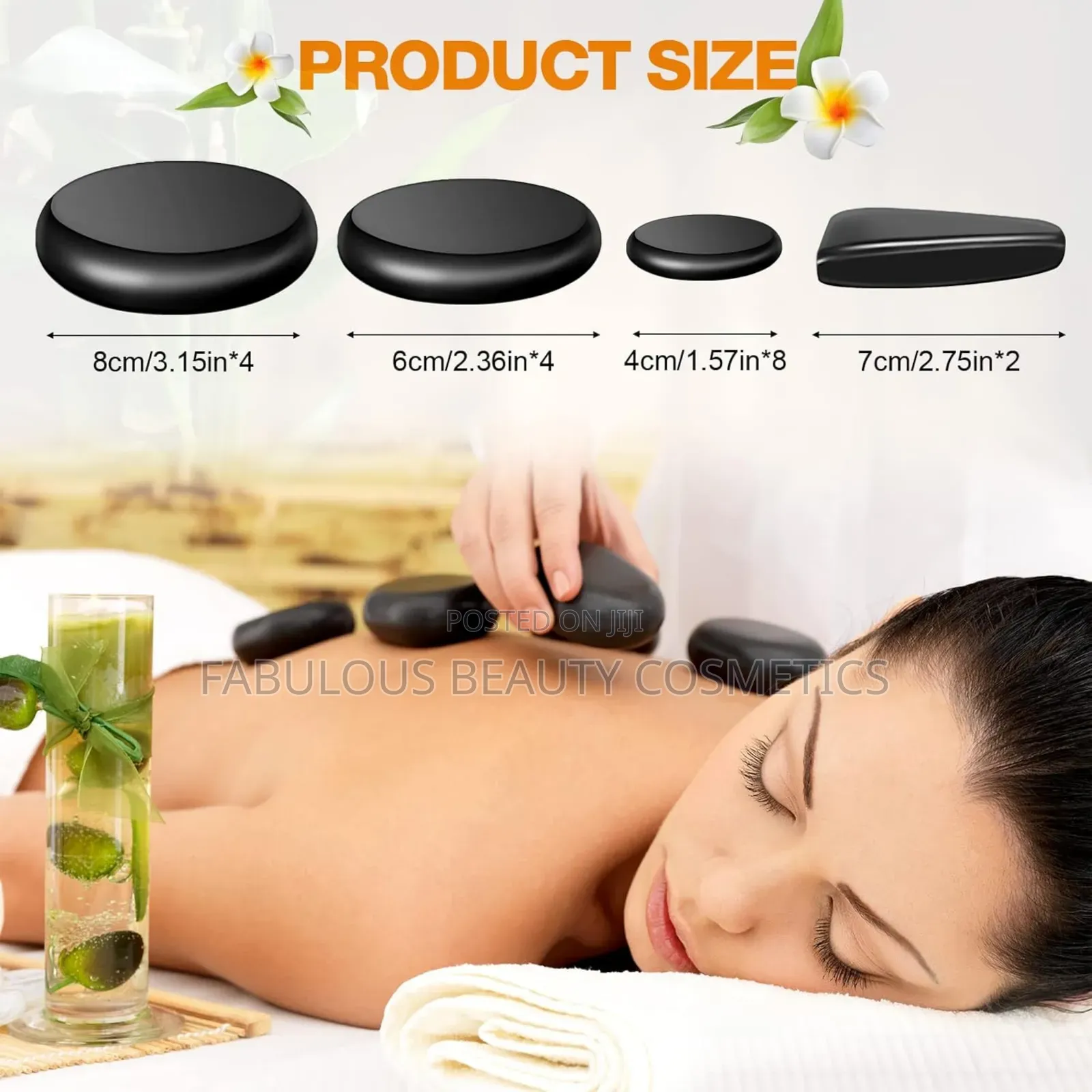 18 PCS Hot Massage Stones