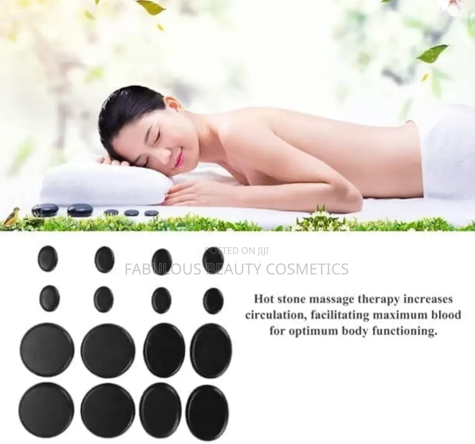18 PCS Hot Massage Stones