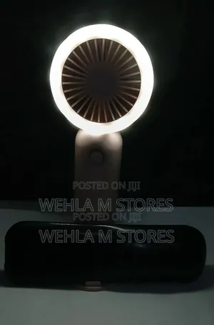 Portable Rechargeable Selfie Fan With Ringlight Dsv247