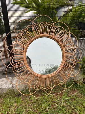 Hand Woven, Cane Crafted Wall Accent Mirrors