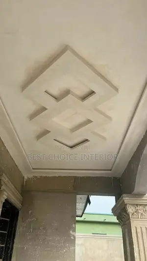 Finished Pop Ceiling With Lighting