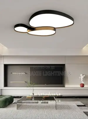Modern Cobblestone Led Ceiling Living Room Chandelier