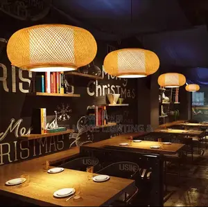 Weaving Led Pendant Light Handmade Home Hanging Chandelier