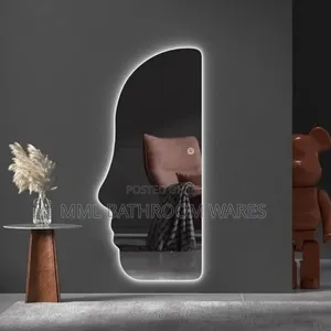 Human Face Design Led Mirrors With Three Color Options