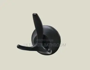 Black Double Towel and Sponge Hook