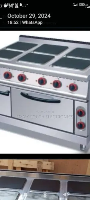 Jovanny Industrial All Electric Gas Cooker 6 Burner
