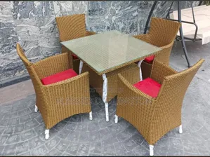 Four Set of Brown Rattan