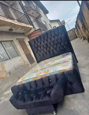 Full Grey Bed Frame