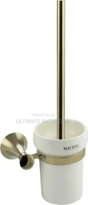 Gold Ceramics Toilet Brush For Homes,Offices And Hotels
