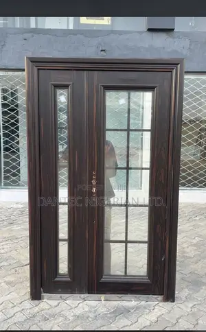 4ft French Luxury Glasses Door ( Brown )