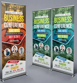Corporate Roll Up Banner Stand for Shops Promotions