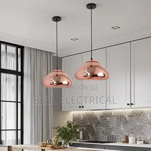 Creative Bread Pendant Light Pleated Glass