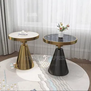 Side Stool With Marble Top