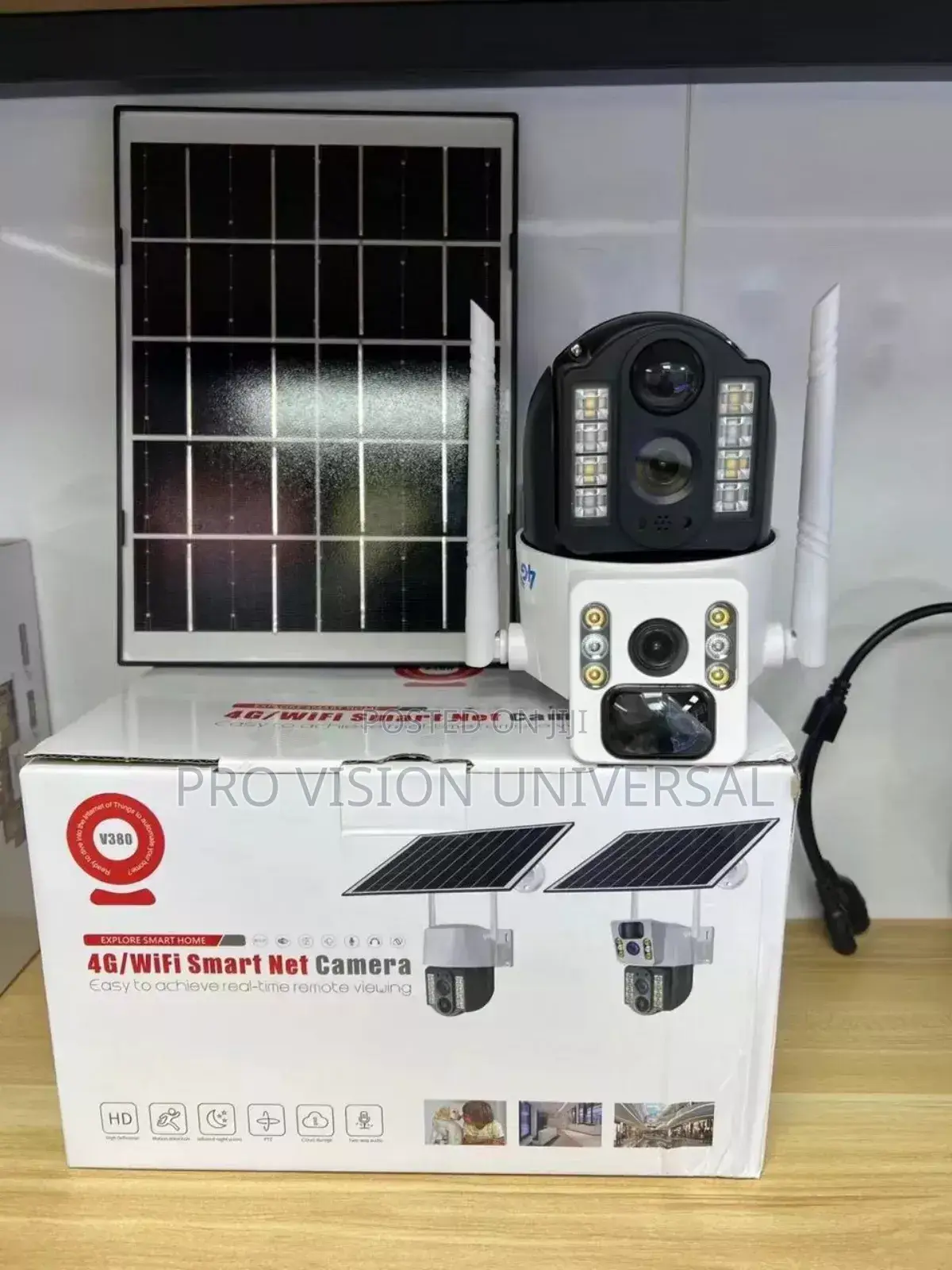 Solar Camera V380 Daul Lens Security Camera